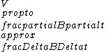 V\\propto \\frac{\\partial B}{\\partial t}\\approx \\frac{\\Delta B}{\\Delta t}